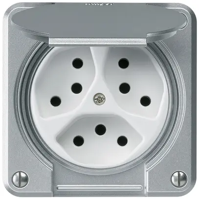 Presa INC robusto 3×tipo 13 alluminio 