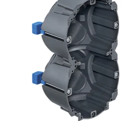 Boîte pour paroi creuse HSB D83, grd. 2×1, 145×83×65mm TFC 850°C 