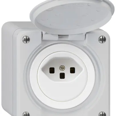 Prise AP robusto type 23 gris 