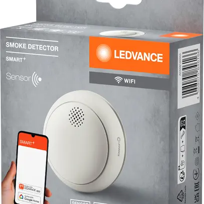 Détecteur de fumée LEDVANCE SMART+SMOKE optique DC 3VDC Ø86mm blanc 