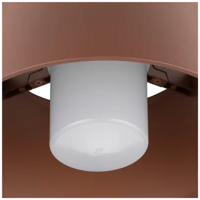 Plafonnier SLV PHOTONI CYL E27 1×13W IP65 Ø224×175mm rouille 