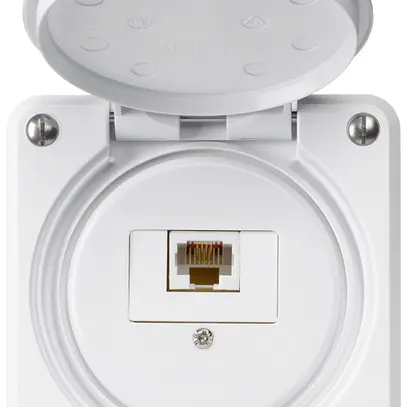 Scatola di raccordo INC robusto IP55 bianco 1×RJ45/u 