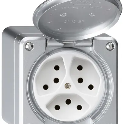 Presa AP robusto 3×tipo 13 alluminio 