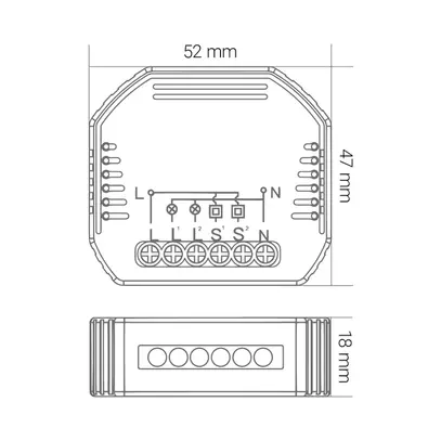 Variateur encastré 2 canaux KnockautX, par BRELAG 