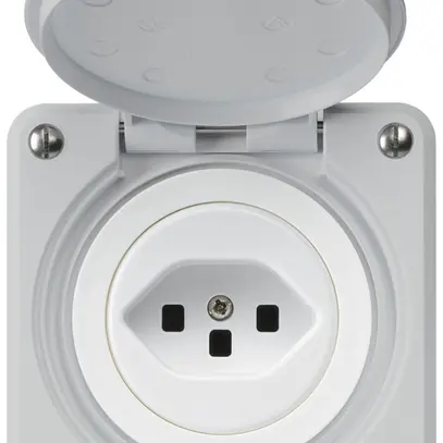 Prise ENC robusto C type 23 gris avec bornes à fiches 