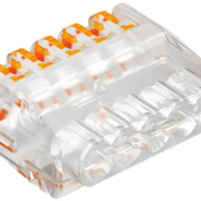 Morsetto di connessione Bettermann 5P 0.2…2.5mm² leve di azionamento trasparente 