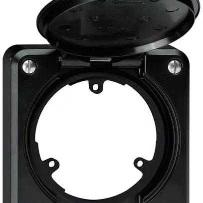 Partie supérieure robusto avec clapet noir 3-points avec disque de réduc. 