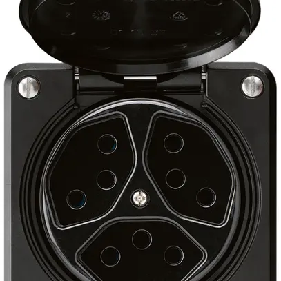 Presa INC robusto 3×tipo 13 nero 