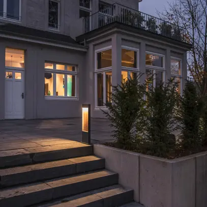 Borne lumineuse LED SLV FLATT POLE 65 9.7W 3000/4000K 400lm IP65 an/bois 