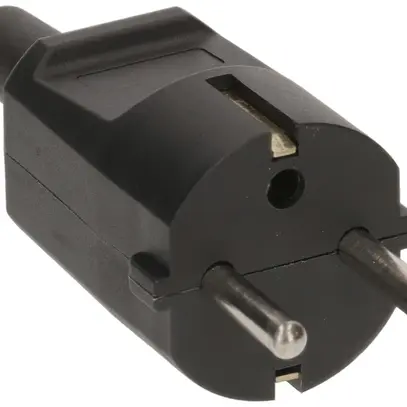 Fiche mobile Schuko MAX HAURI L+N+PE 16A 250V 0.75…1.5mm² noir 