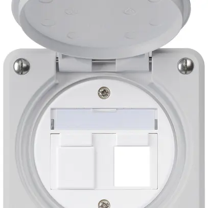 Kit de montage ENC robusto IP55 plat gris pour 2×Keystone 