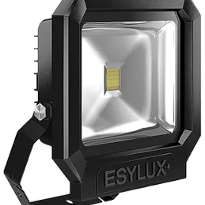 Projecteur LED ESYLUX OFL SUN, 50W 5000K 4500lm 227×86×252mm IP65, noir 