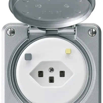 Presa FI INC robusto C T23 30mA alluminio 