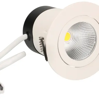 EB-LED-Spot maxLUCE DISC 230 7W 650lm 3000K IP44 MB DIM Ø68…72mm weiss 36° 