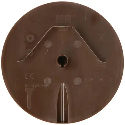 Rosace de plafond MH clips à ressort+entrée enfichable Ø98×9mm brun 