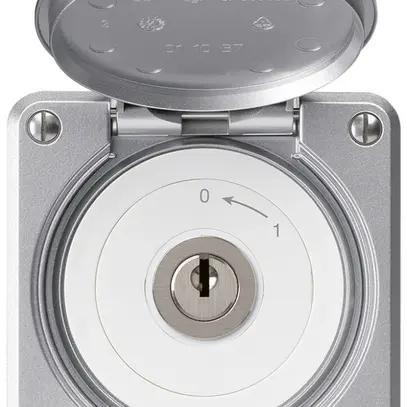 Contatto rotativo a chiave INC robusto IP55 alluminio con coperchio 1P 
