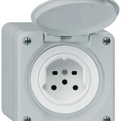Prise AP robusto type 15 gris 