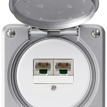 Scatola di raccordo INC robusto IP55 alluminio 2×RJ45/s CUC separate 