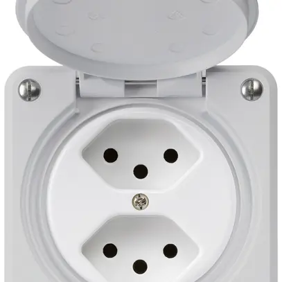 Presa INC robusto 2×tipo 13 grigio 