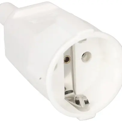 Prise mobile Schuko MAX HAURI L+N+PE 16A 250V 0.75…1.5mm² blanc 