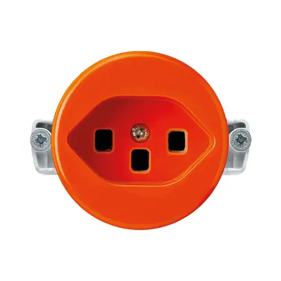 Einsatz zu Steckdose basico Typ 23 orange mit Steckklemmen 