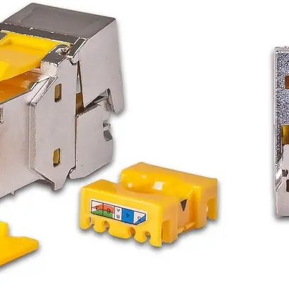 Wirewin Keystone Module, KAT6A STP EA blindé, protection contre la poussière 