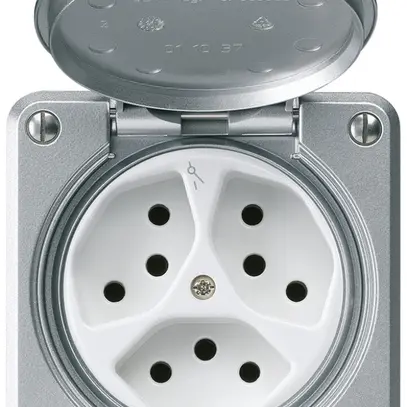 Prise ENC robusto 3×type 13/1 aluminium 