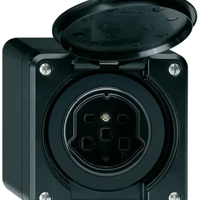 Presa AP robusto tipo 25 nero 