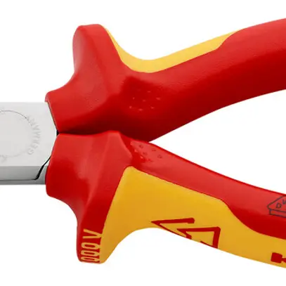 Pince pour téléphone KNIPEX avec dispositif de coupe VDE coudée 160mm 
