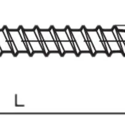 Vite per legno a testa esagonale 10×160mm DIN 571, fresa, zincata blu 