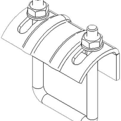 Pince pour poutrelle Lanz 70/100mm zinguée 
