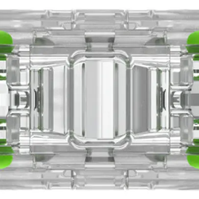 Borne de connexion WAGO Green Range 2L 0.34…4mm² avec levier vt transparent 