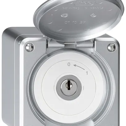 Contatto rotativo chiave AP robusto IP55 alluminio con coperchio 2P 