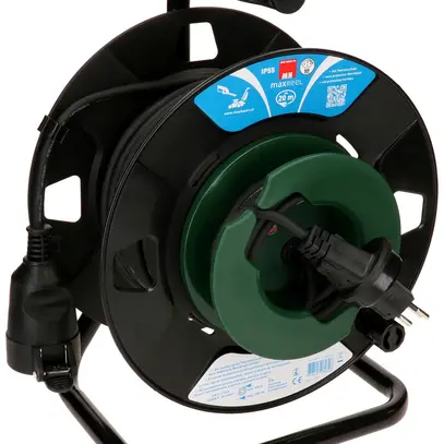 Avvolgicavo MH maxReeL 1×T13 3×1mm² 20m IP55 nero/verde 
