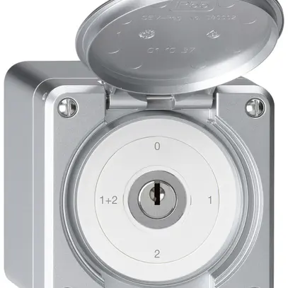 Interruttore a chiave con copertura AP robusto IP55 S1/1P alluminio 