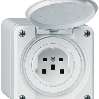 Prise AP robusto type 25 blanc 