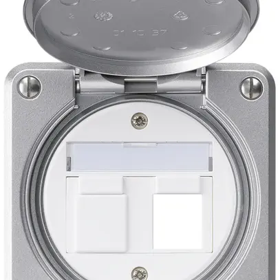 Kit de montage ENC robusto IP55 plat aluminium pour 2×Keystone 