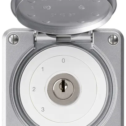 Interruttore a chiave INC robusto IP55 con copertura S5/1P alluminio 