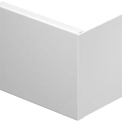 Piastra terminale Bettermann p.canale d'installazione WDK bianco puro 100×130mm 