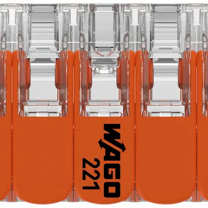Borne de connexion WAGO 10L 0.14…4mm² avec levier ora transparent 