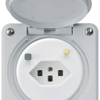 Presa FI INC robusto C T23 30mA grigio chiaro 