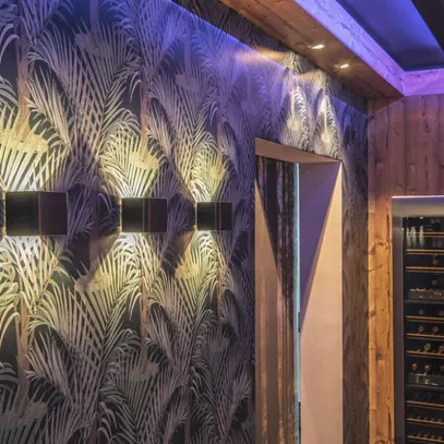 Paralume SLV MANA 12, legno, grigio/marrone 