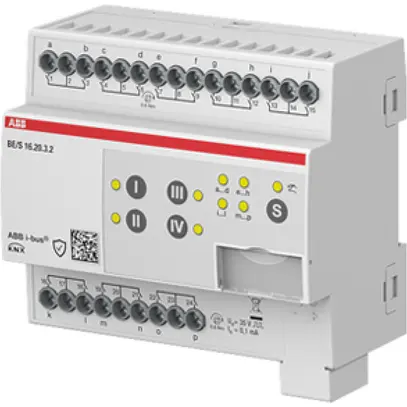 Ingresso binario KNX AMD ABB BE/S16.20.3.2 16-canali verifica del contatto 