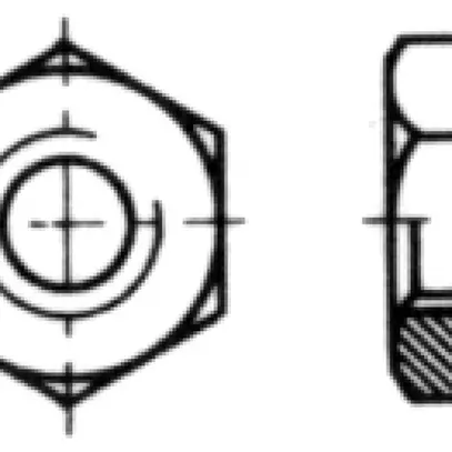 Dado esagonale M4 0.8d DIN 934 zinc.bl, promat. 