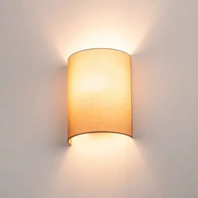 Leuchtenschirm SLV FENDA Ø230×305mm, halbrund, beige 