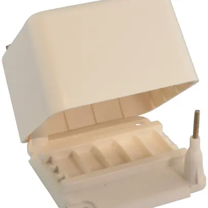 Boîte de dérivation AP Fixer 80×80×50 blanc sans bornes 