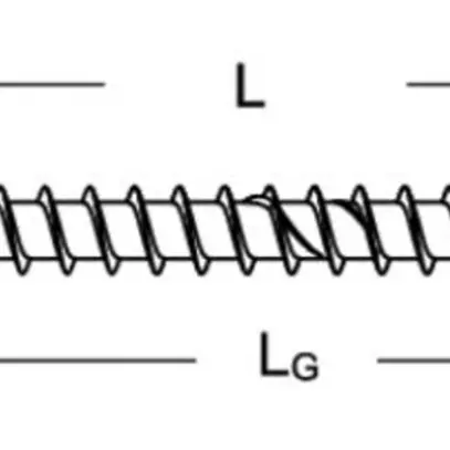 Vis pour panneau aggloméré à tête conique Ferronorm T20 4×30mm zinguée s.tige 