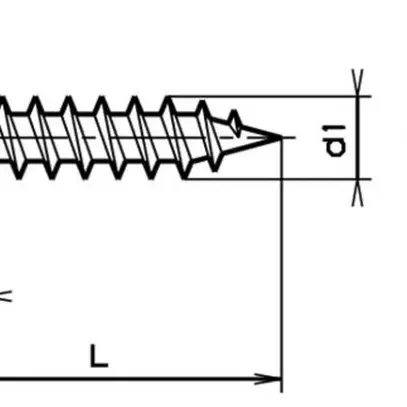 Vite per pannello truciolare a testa bombata Ferronorm T20 4×20mm zincata s.asta 