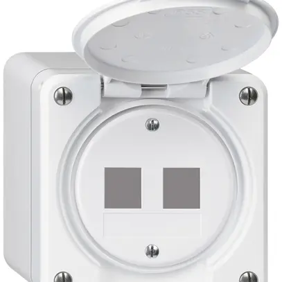 Kit di montaggio AP robusto HMS IP55 bianco per 2×modulo 