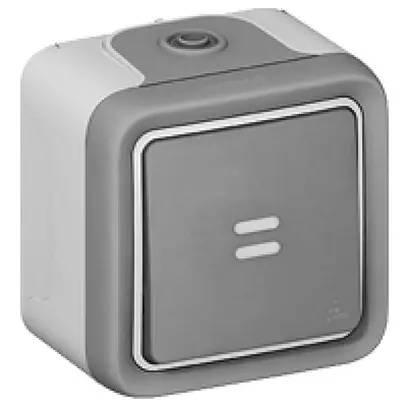 Interruttore a bilico lum. PLEXO 3/1L C bianco 